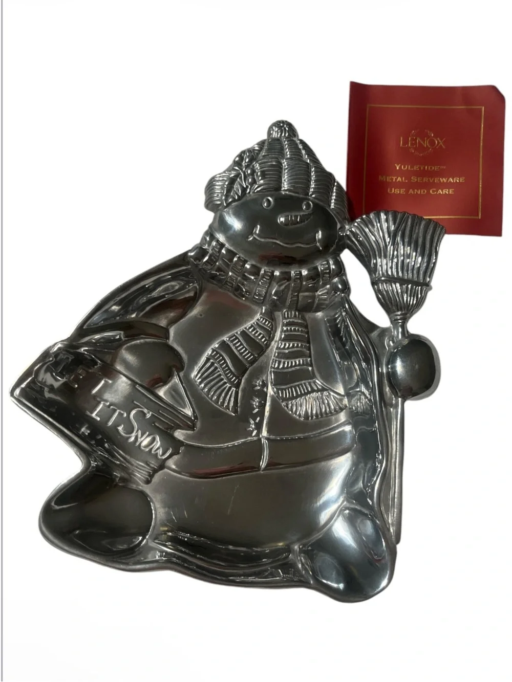 Lenox Snowman Candy Tray